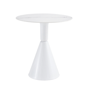 White Coffee Table, Simple Modern Negotiation Table, Balcony Dining Table (Color: White)